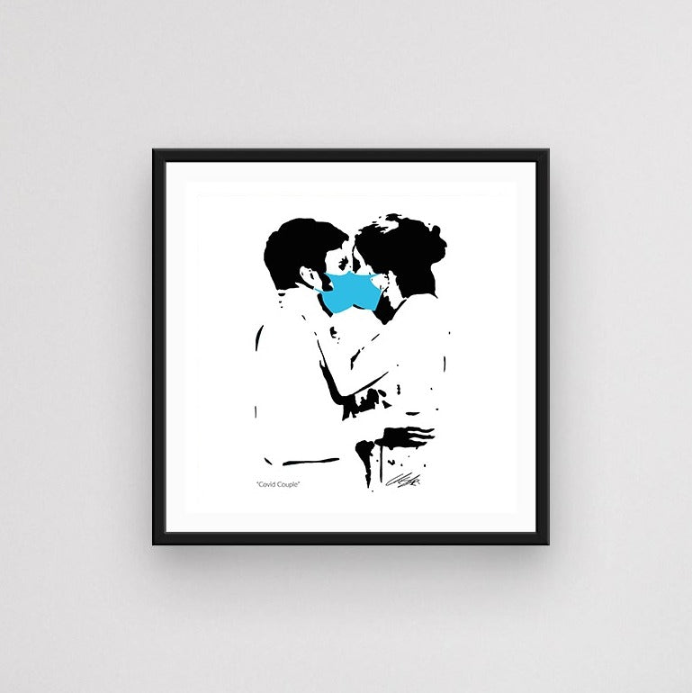 "Covid Couple" Fine Art Print (40cm sq.)