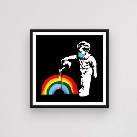 'Black Edition' Rainbow Boy Fine Art Print (40cm sq.)