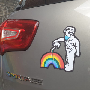 'Rainbow Boy' Vinyl Stickers (Car, Laptop, Window Etc.)